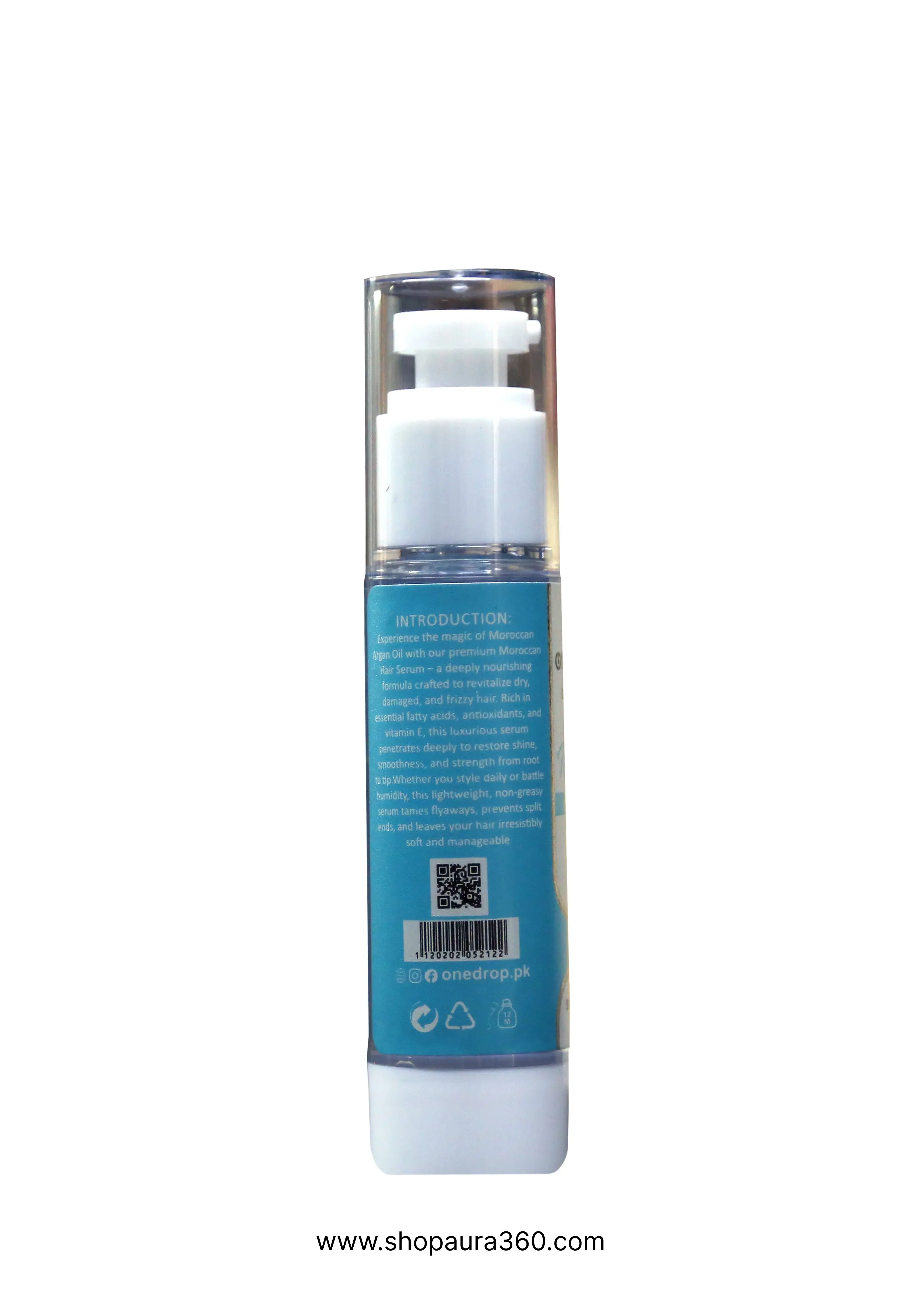 One Drop Moroccan Anti-Frizz Hair Serum 30ml – 100% Frizz-Free, 100% Shine
