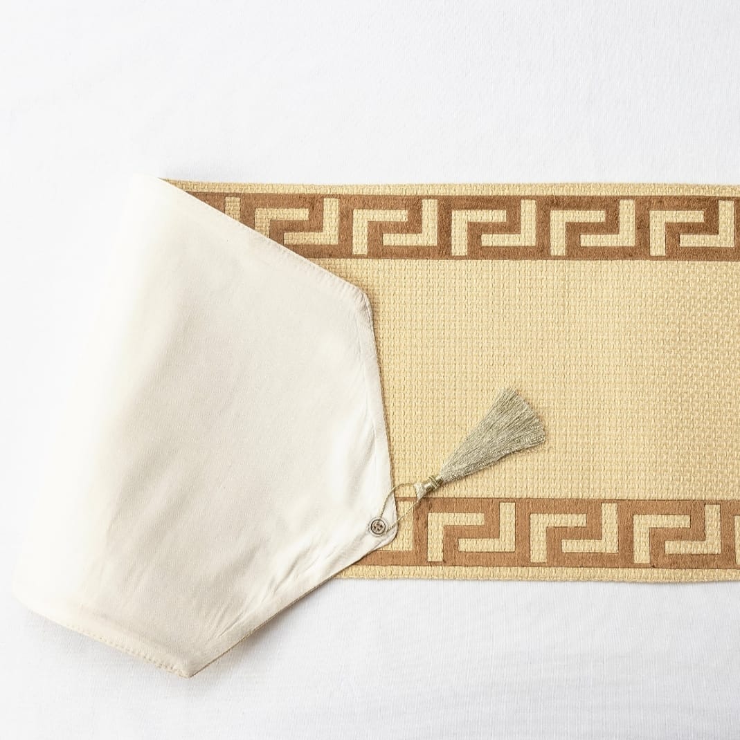 Premium Beige Table Runner - Timeless Neutral Elegance