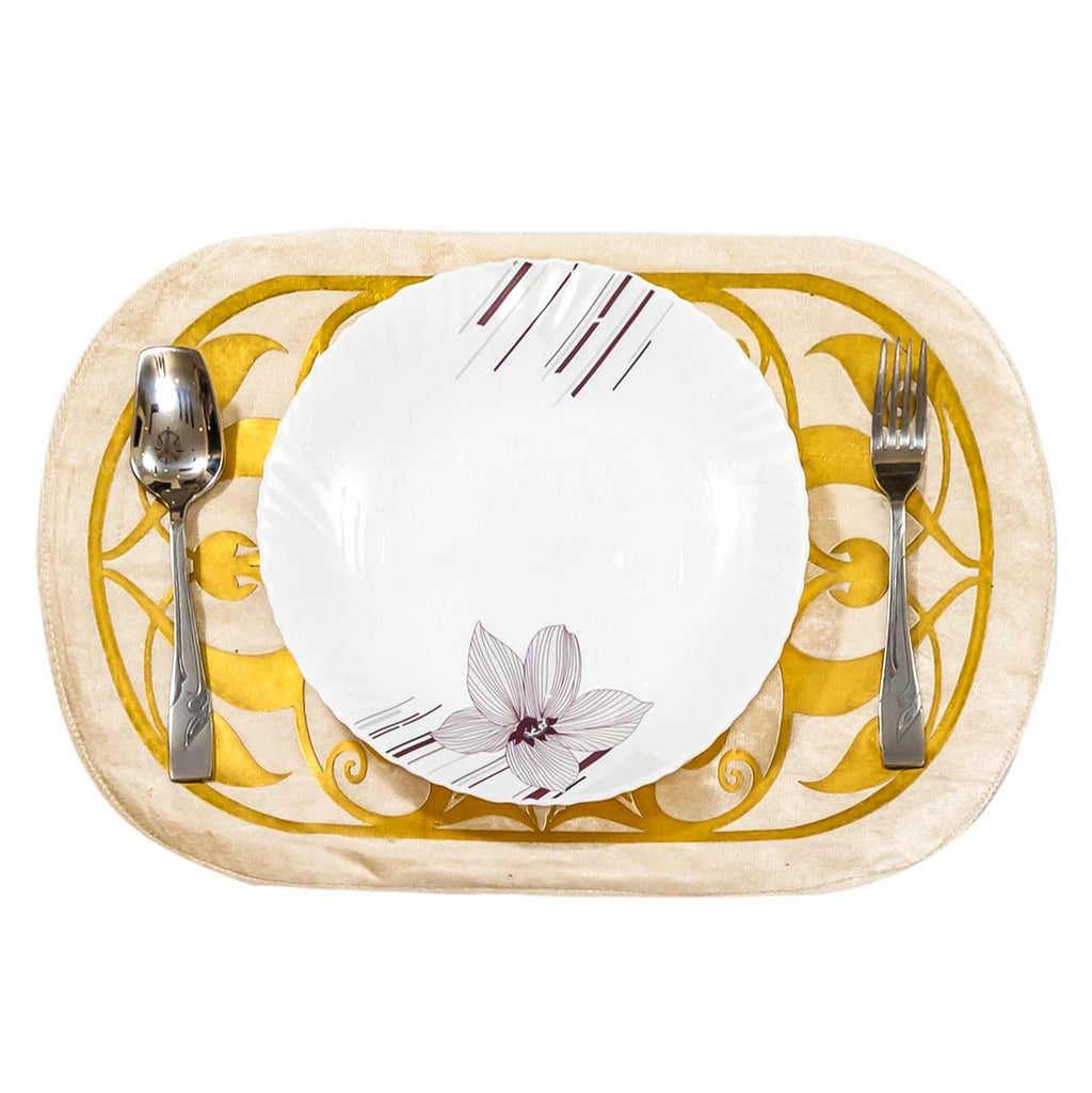 Beige Table Runner for 6 Seater Dining Table