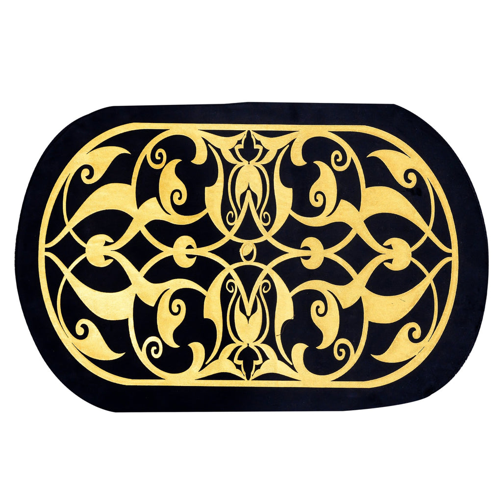 Black Table Runner for 6 Seater Dining Table