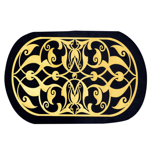 Black Table Runner for 6 Seater Dining Table