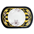 Black Table Runner for 6 Seater Dining Table