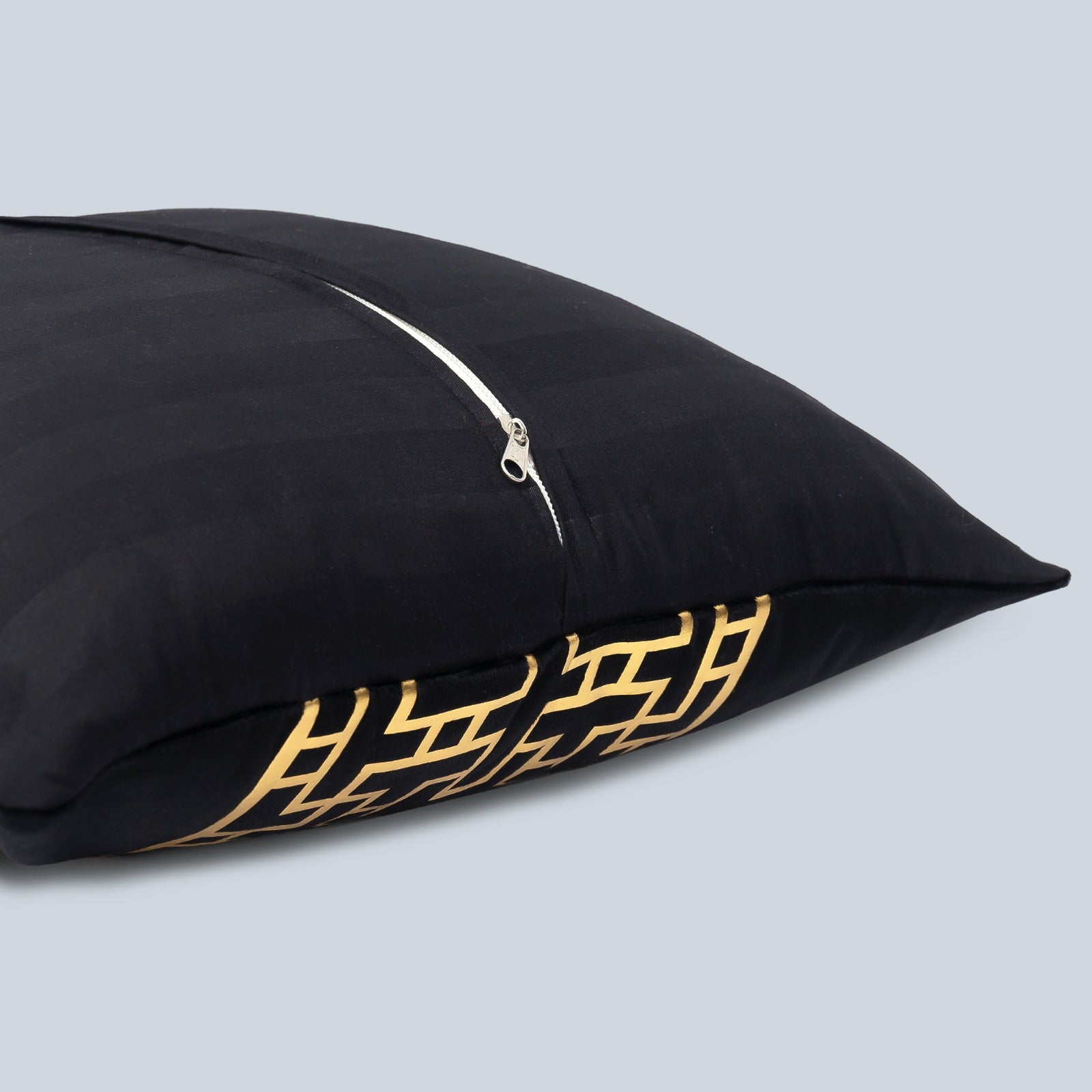 Premium Jet Black Velvet Cushion - Luxury Home Decor