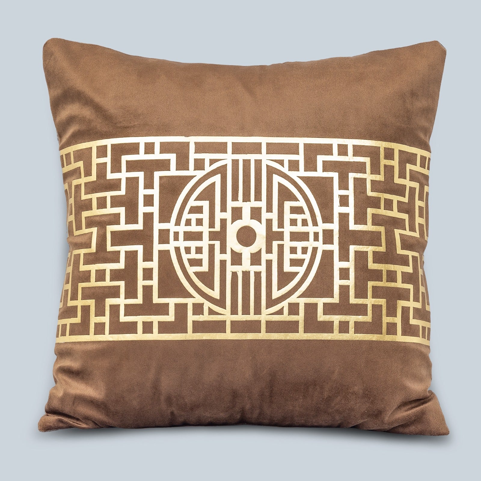 Premium Brown Velvet Cushion - Luxury Home Decor