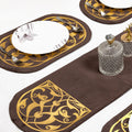 Brown Table Runner for 6 Seater Dining Table