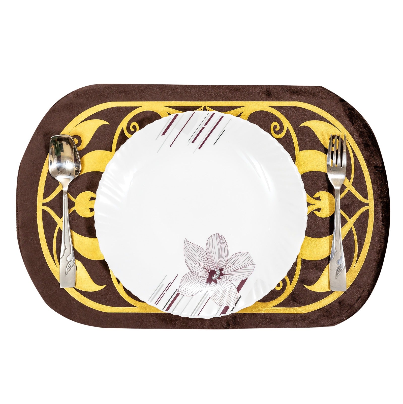 Brown Table Runner for 6 Seater Dining Table