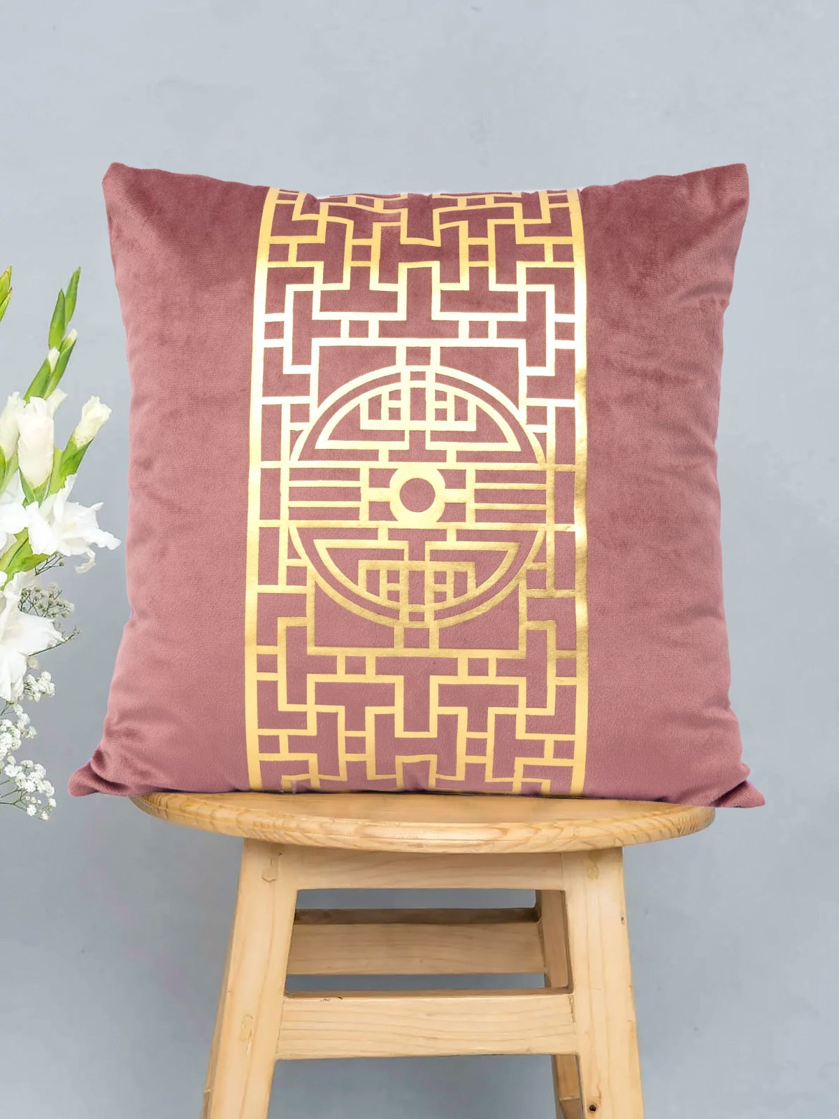 Premium Dusky Pink Velvet Cushion - Luxury Home Decor