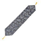 Grey Marble with Gold Lines Table Runner for 6 Seater Dining Table