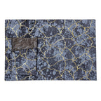 Grey Marble with Gold Lines Table Runner for 6 Seater Dining Table