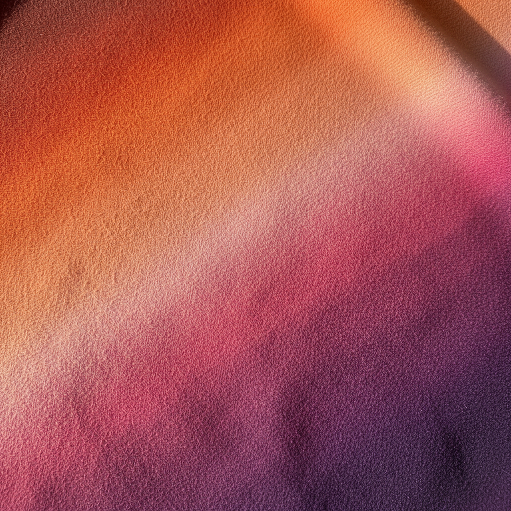 Close-up of sunset gradient fabric
