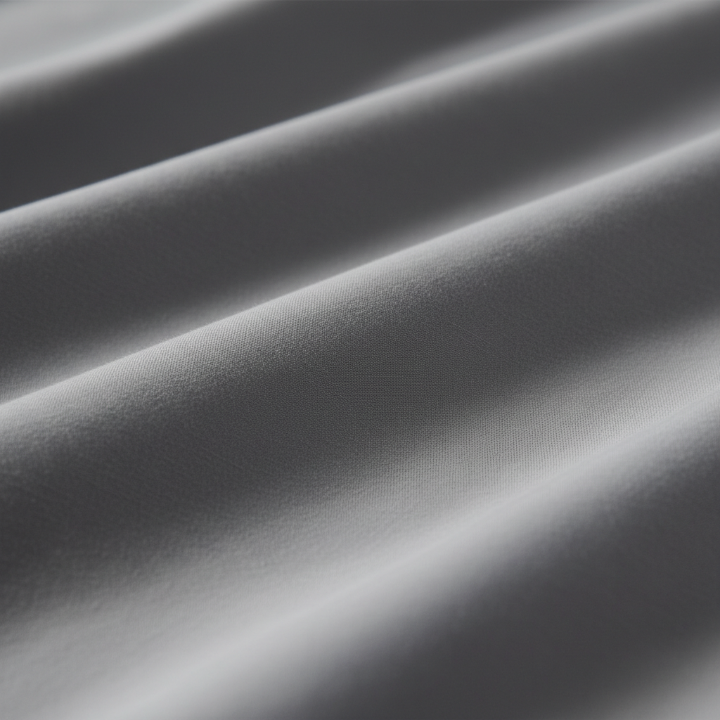 Close-up of grey cotton fabric