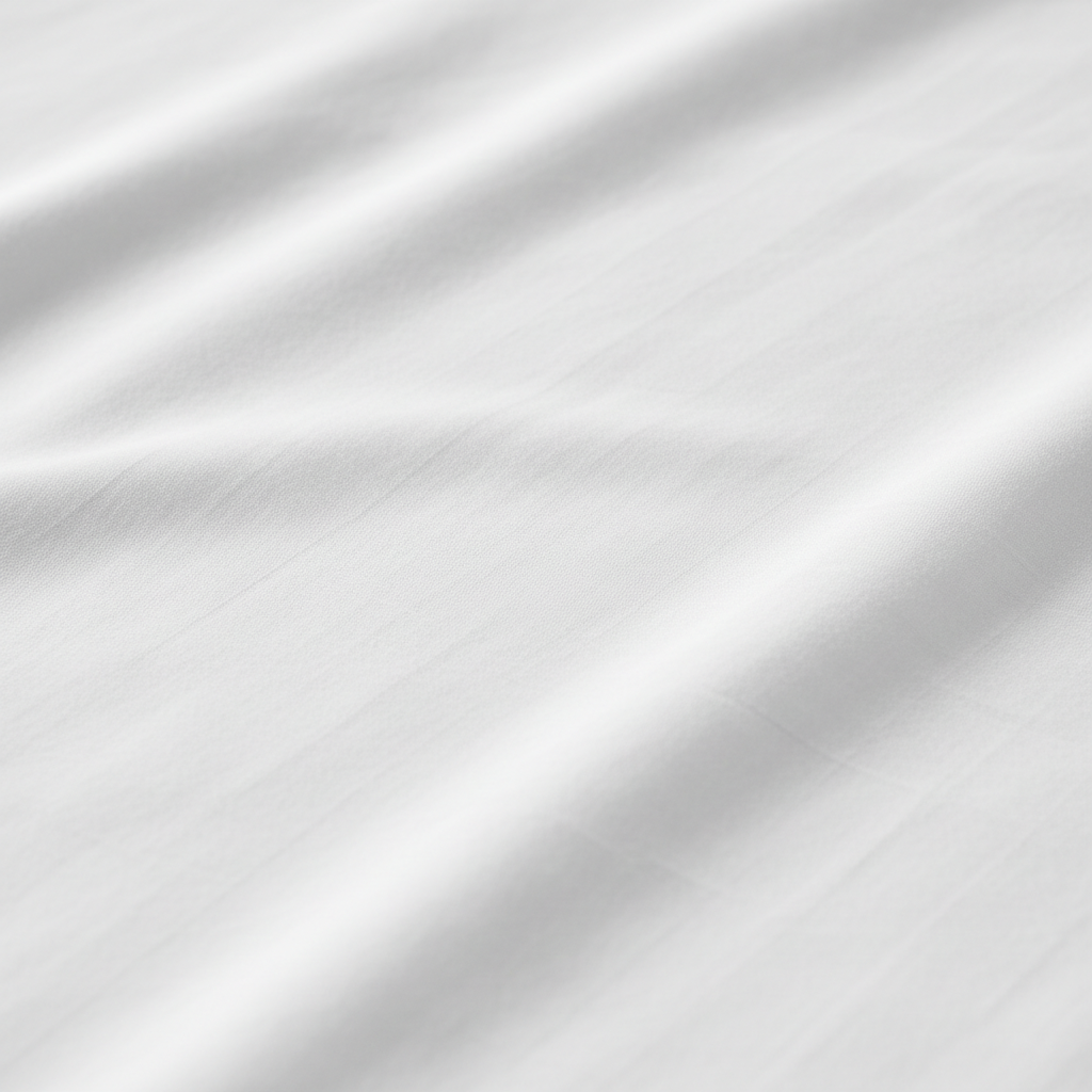 Close-up of white cotton fabric