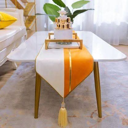 Orange Lounge Table Runner - Vibrant Home Decor