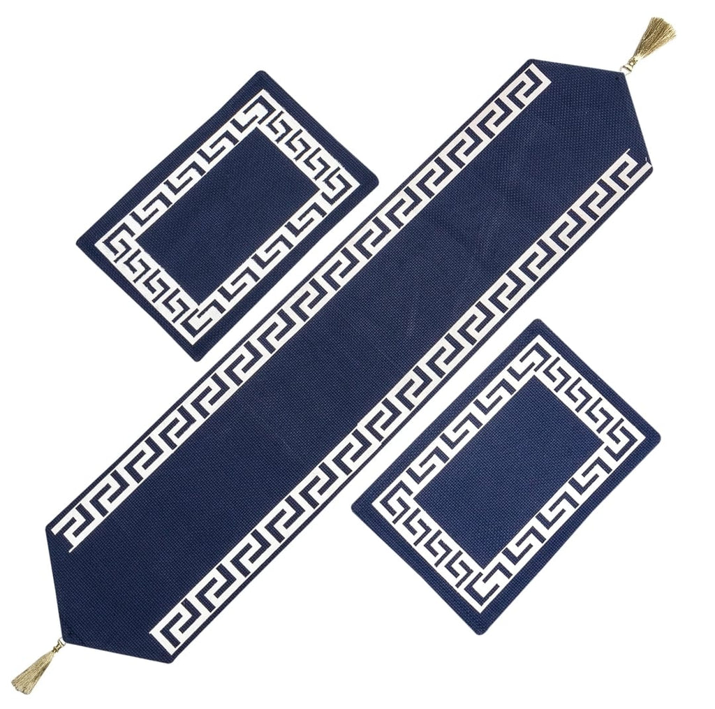 Premium Navy Blue Table Runner - Sophisticated Elegance