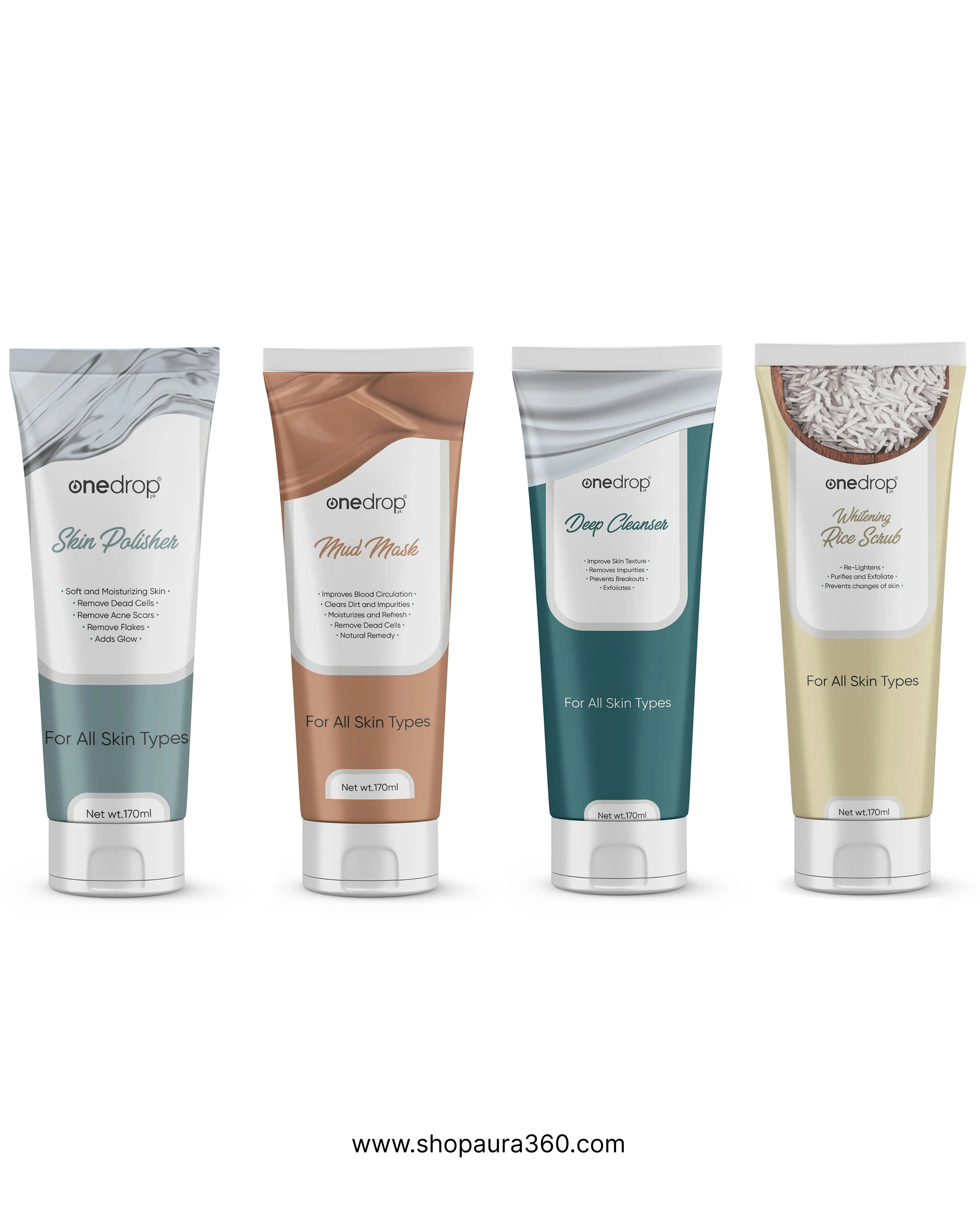 One Drop Face Glowing Kit (Pack of 4 at the Price of 3) – 100% Glow, 100% Savings