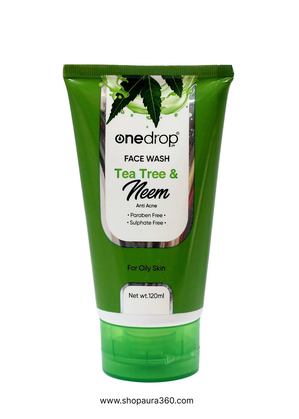 One Drop Tea Tree & Neem Face Wash 120ml – Oil Control & Acne Defense Cleanser