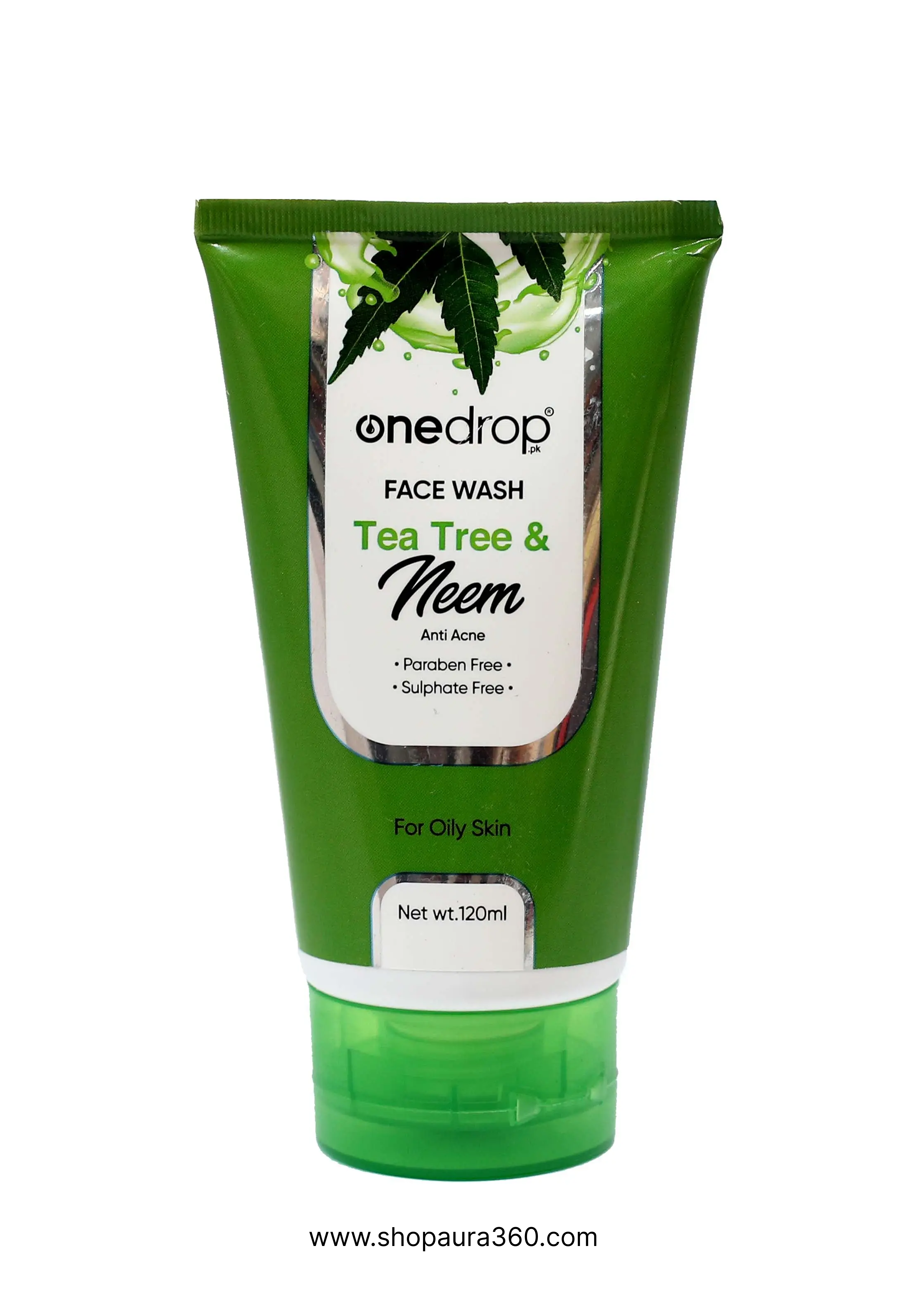 One Drop Tea Tree & Neem Face Wash 120ml – Oil Control & Acne Defense Cleanser