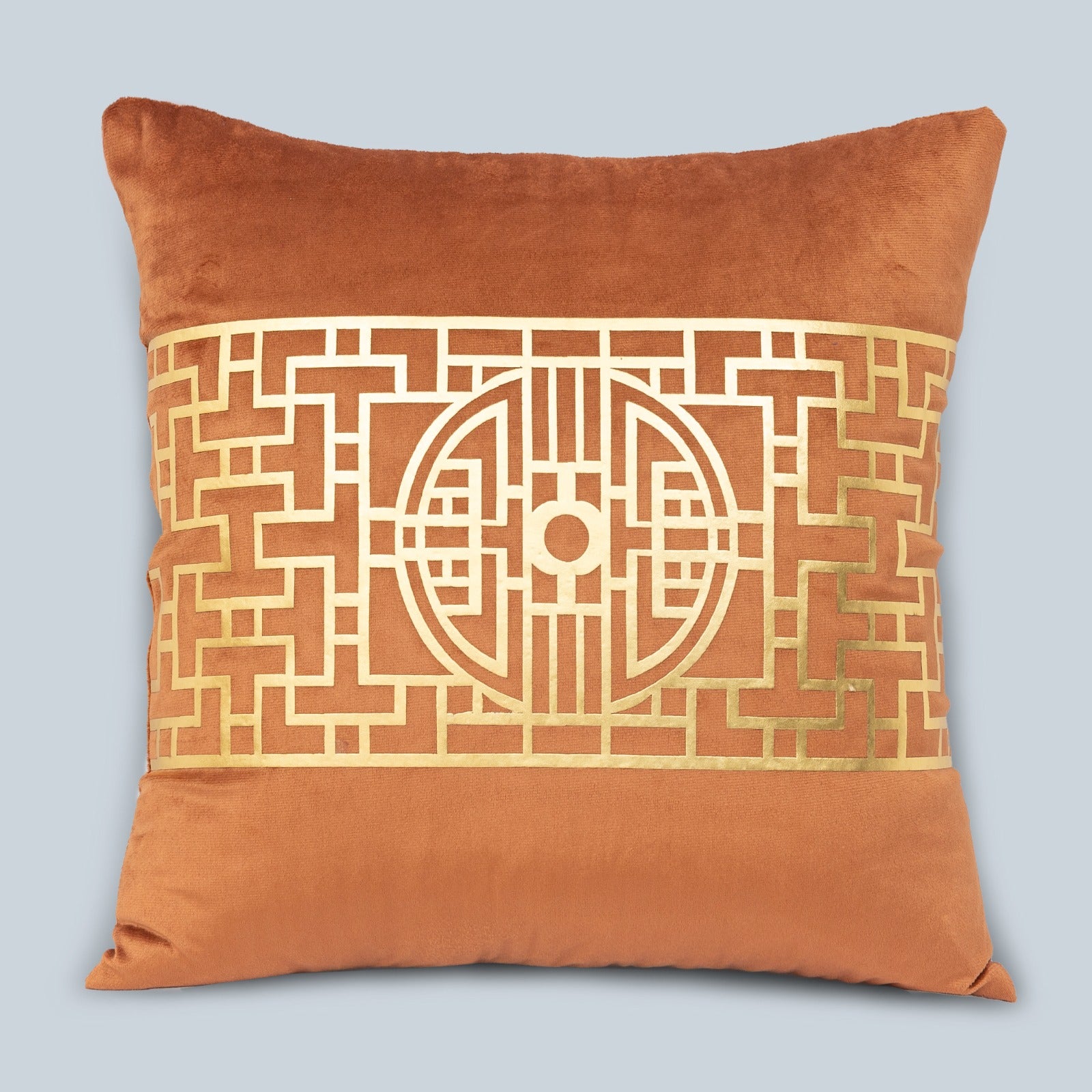 Premium Orange Velvet Cushion - Luxury Home Decor