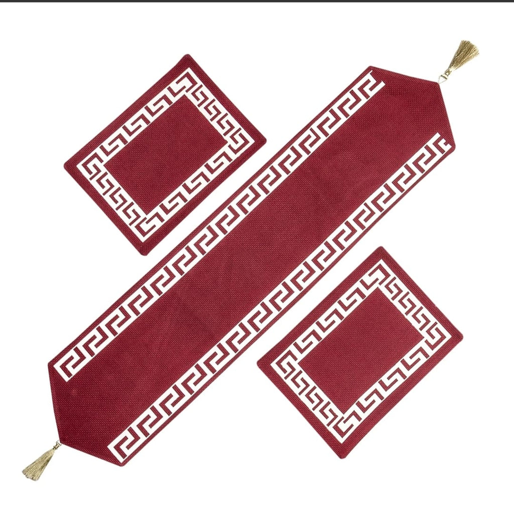 Premium Red Table Runner - Bold Festive Elegance