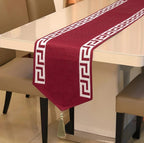 Premium Red Table Runner - Bold Festive Elegance