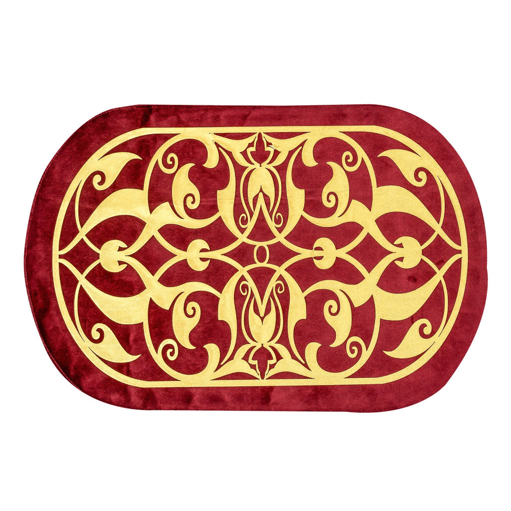 Deep Red Table Runner for 6 Seater Dining Table