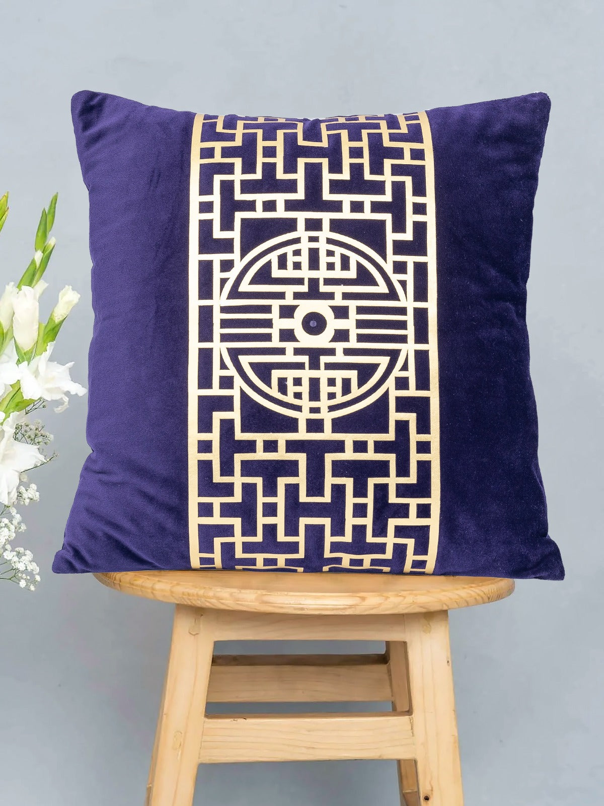 Premium Purple Velvet Cushion - Luxury Home Decor
